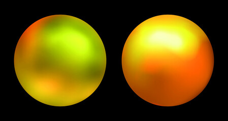 Vector golden 3d sphere.Golden ball.