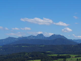 Obraz premium Das Wendelsteinmassiv als 
