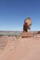 Fototapeta na wymiar Delicate Arch Trail, Arches National Park, Utah