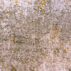 Vintage concrete background - weathered concrete surface with scratches and cracks in brown tone with remnants of light paint