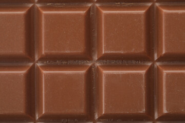 Delicious milk chocolate as background, closeup view