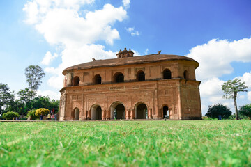 An ancient two-stored vintage building which once served as the royal sports- pavilion.