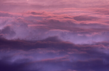 dark clouds before a thunderstorm