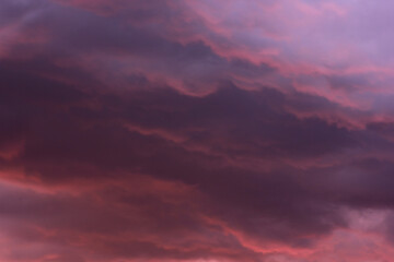 dark clouds before a thunderstorm