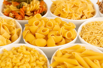 Various kind of pasta