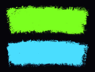 Fototapeta premium Grunge brush stroke banners.