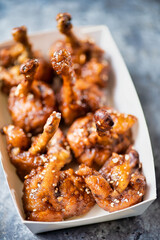 fried chicken wing lollipop