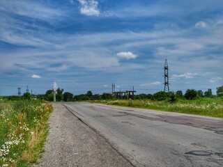 road in the countryside
