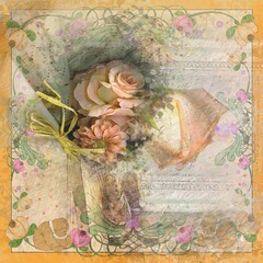 Vintage Background with roses