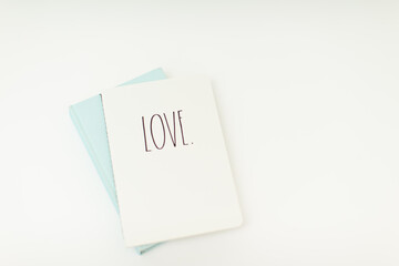 notebook white background