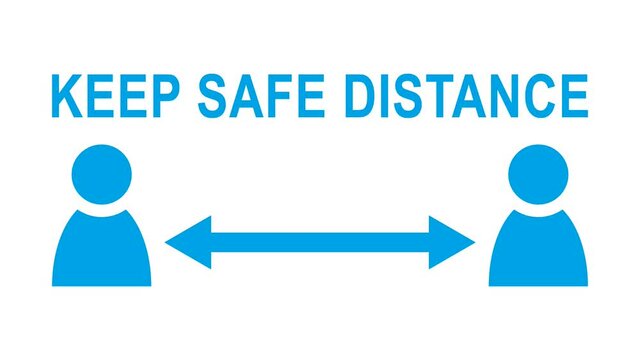 V Safety Social Distancing Bodenschild, 300x620 Mm, Doppelseitig – Für Geschäfte, Supermärkte & öffentliche Bereiche
