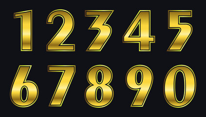Golden numbers set.