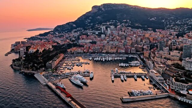 Luxury port in Monaco
