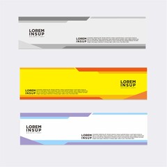 modern abstract banner design template
