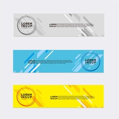 modern abstract banner design template