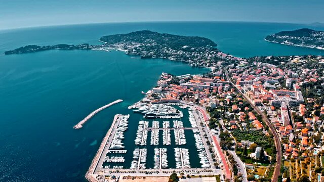 Monaco Port aerial view