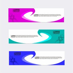 modern abstract banner design template