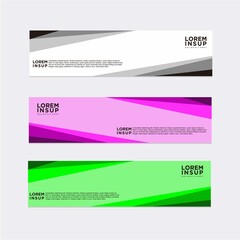 Fototapeta premium modern abstract banner design template