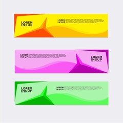 modern abstract banner design template