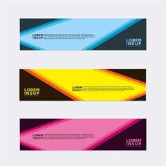 modern abstract banner design template