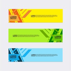 modern abstract banner design template
