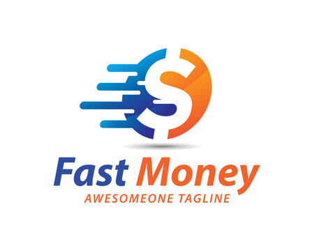 Fast money logo Inspiration, Vector, Template