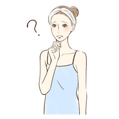 不安・疑問・悩みを感じる女性