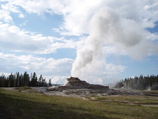 Yellowstone National Park geyser 2009
