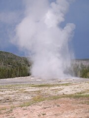 Yellowstone National Park geyser 2009