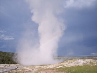 Yellowstone National Park geyser 2009