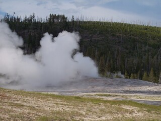 Yellowstone National Park geyser 2009