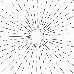 Star burst design element on white background