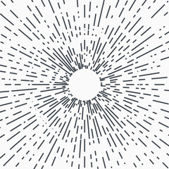 Obraz premium Star burst design element on white background