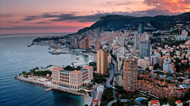 Cityscape view of Monte Carlo, Monaco