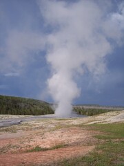 Yellowstone National Park geyser 2009