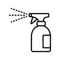 spray bottle line style icon