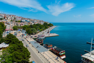 Fototapeta na wymiar Sinop, Turkey. The northernmost city of Turkey; Sinop City.