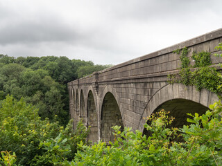 Fototapeta na wymiar Holsworthy, Derriton railway viaduct. Historically interesting. Devon, UK.