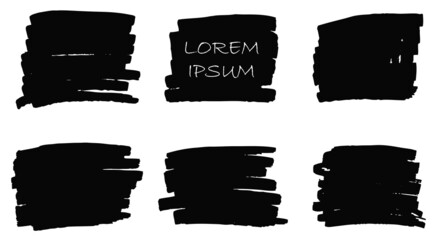 Hand drawn marker stains.