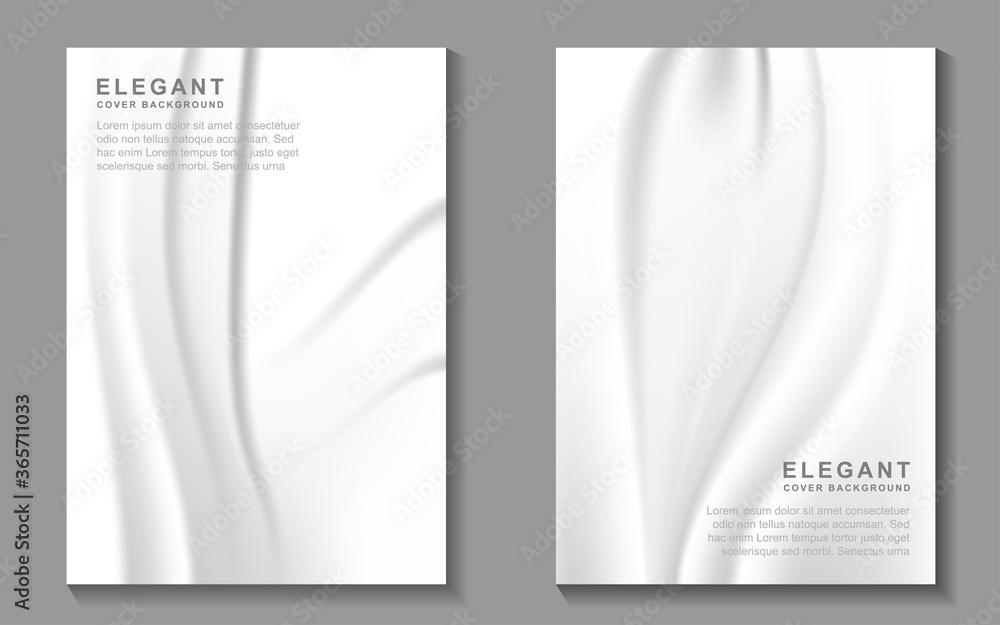 Poster elegant cover poster background with smooth and soft silk fabric texture. clean wave and curve graph
