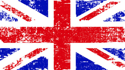 Grunge United Kingdom flag.