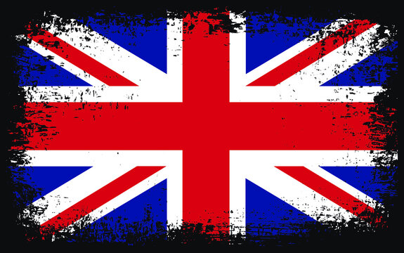 Old vintage United Kingdom flag.