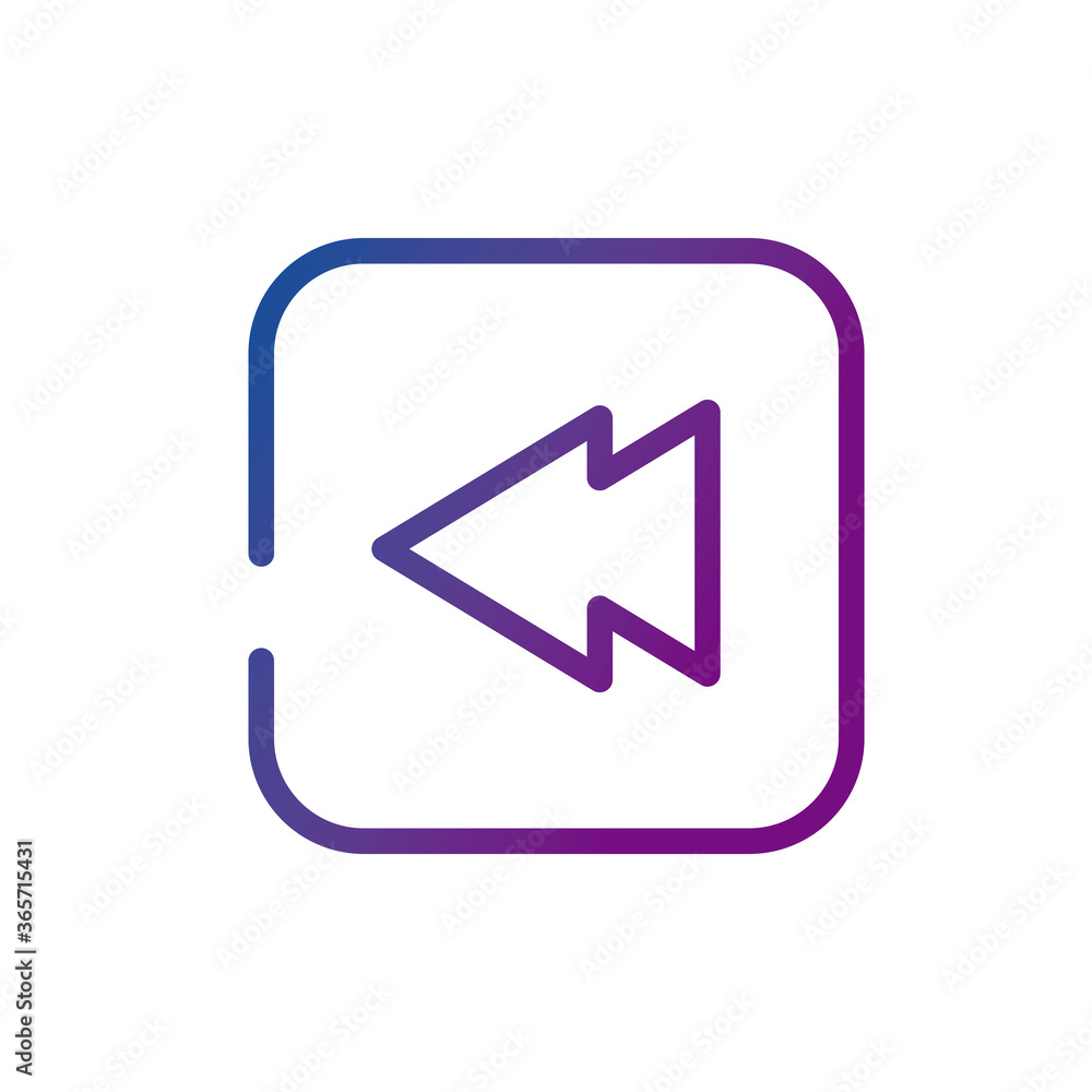 Poster back video content button gradient style icon