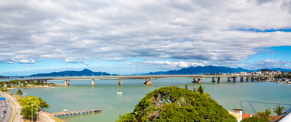Pontes da Ilha de Florianópolis  a Ponte Pedro Ivo,  Ponte Colombo Salles, florianopolis, Santa...
