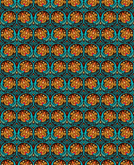 Vector floral braided elements seamless pattern