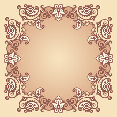 Vector ornamental nature vintage border
