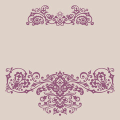 Vector ornamental nature vintage design elements