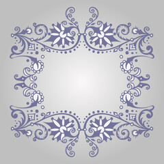 Vector ornamental nature vintage frame