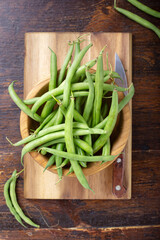 asparagus beans on the table