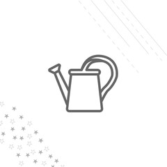 watering can isolated line icon for web and mobile